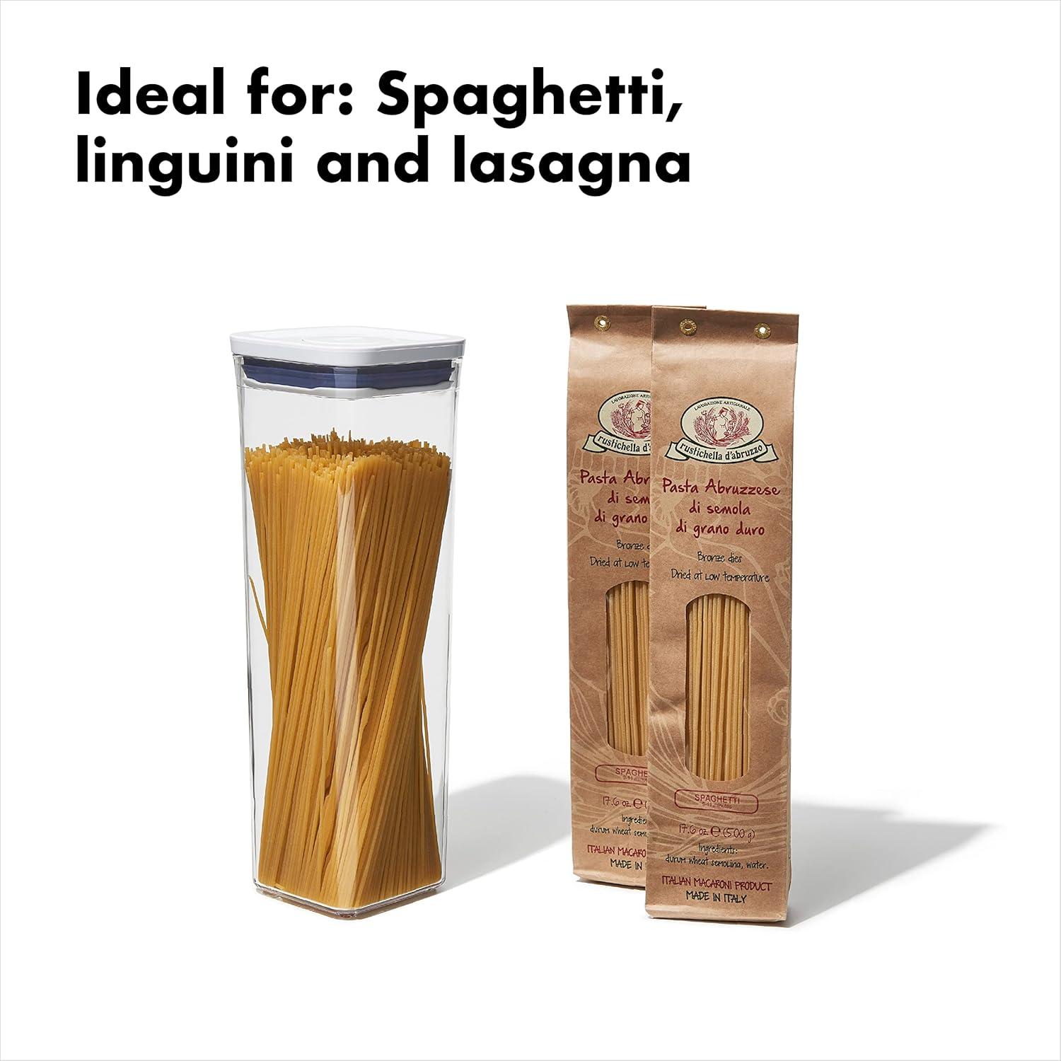 imageOXO Good Grips POP Container 44 Qt42 L Airtight Food Storage Containers23 Qt Square Spaghetti