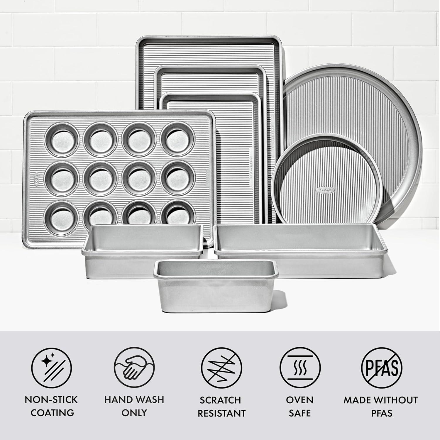 imageOXO Good Grips Nonstick Pro Clear Coated 12 Cup Muffin Pan9in Round