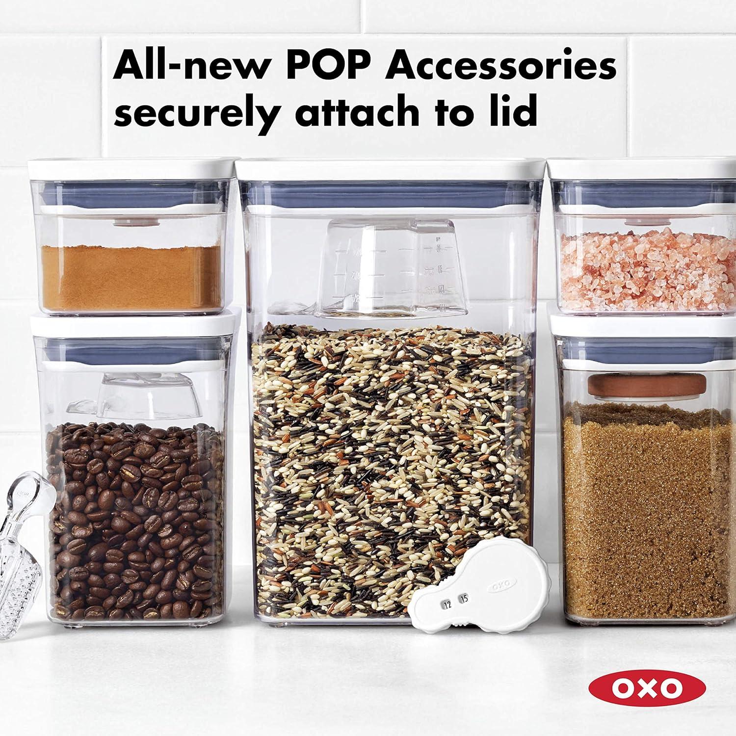 imageOXO Good Grips POP Container Airtight 17 Qt for Coffee and More Food Storage Rectangle Clear06 Qt Rectangle