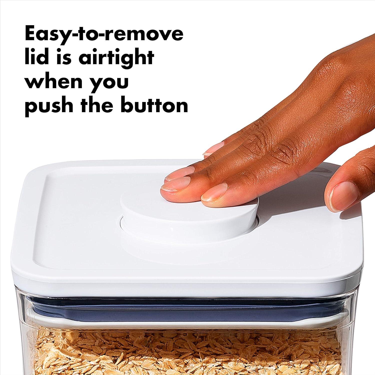 imageOXO Good Grips POP Container Airtight 17 Qt for Coffee and More Food Storage Rectangle Clear06 Qt Rectangle