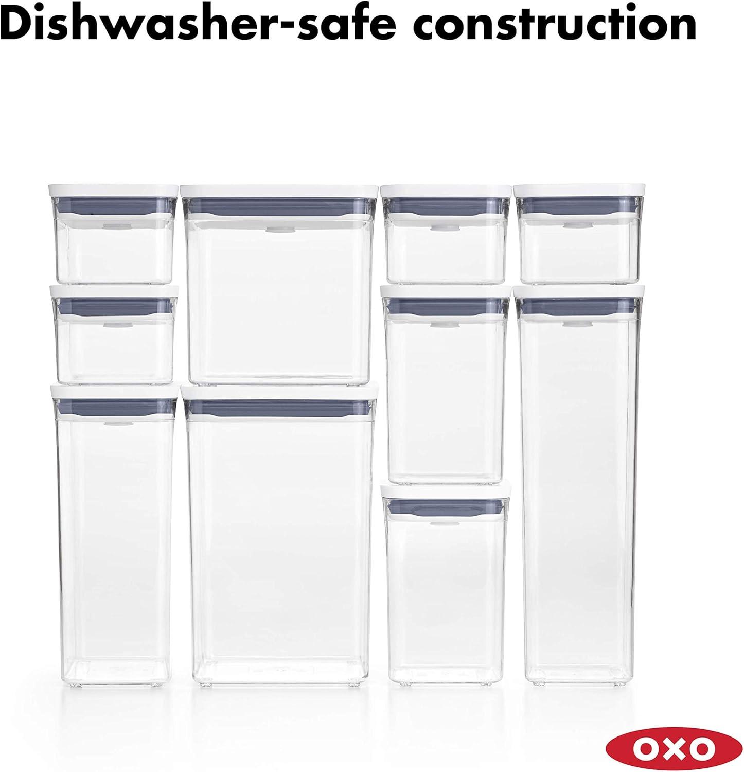 imageOXO Good Grips POP Container Airtight 17 Qt for Coffee and More Food Storage Rectangle Clear06 Qt Rectangle