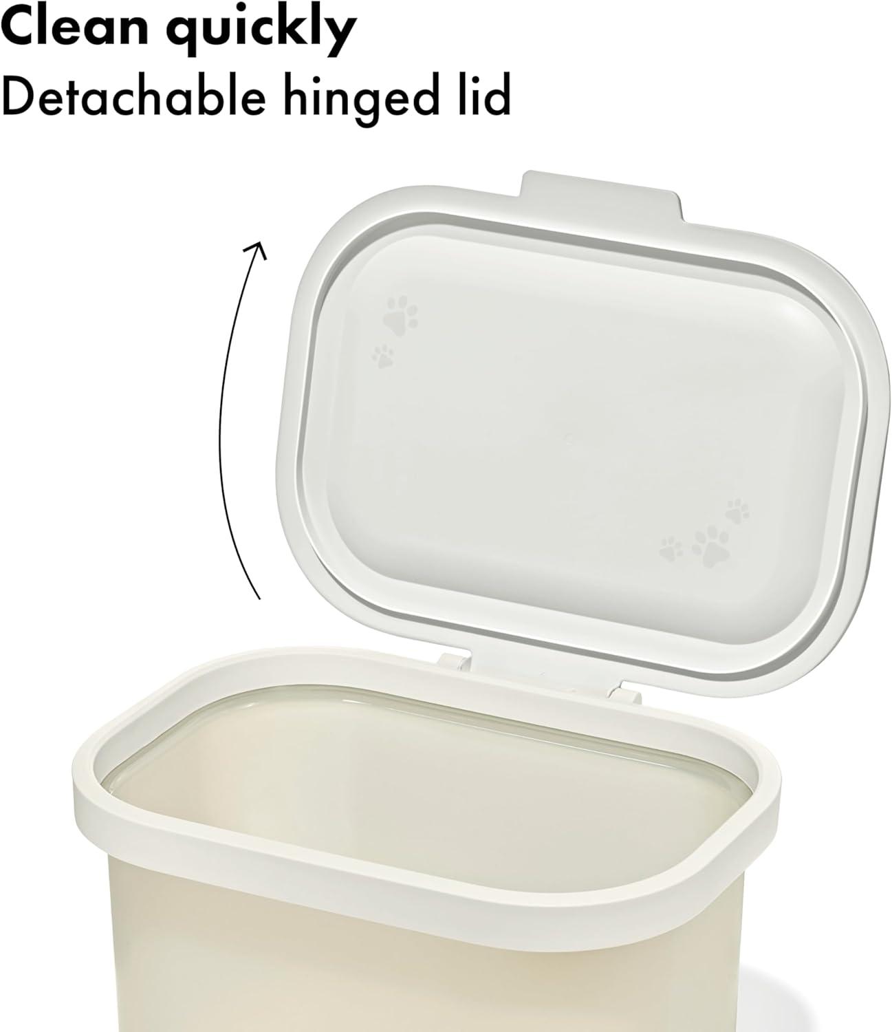 imageOXO Pet Multipurpose Container Storage bins with Lid For Dog Toys Removable Hinged Lid For Easy Cleaning Stackable SpaceSaving Dog Storage Organizer 56 Qt 53 Liters