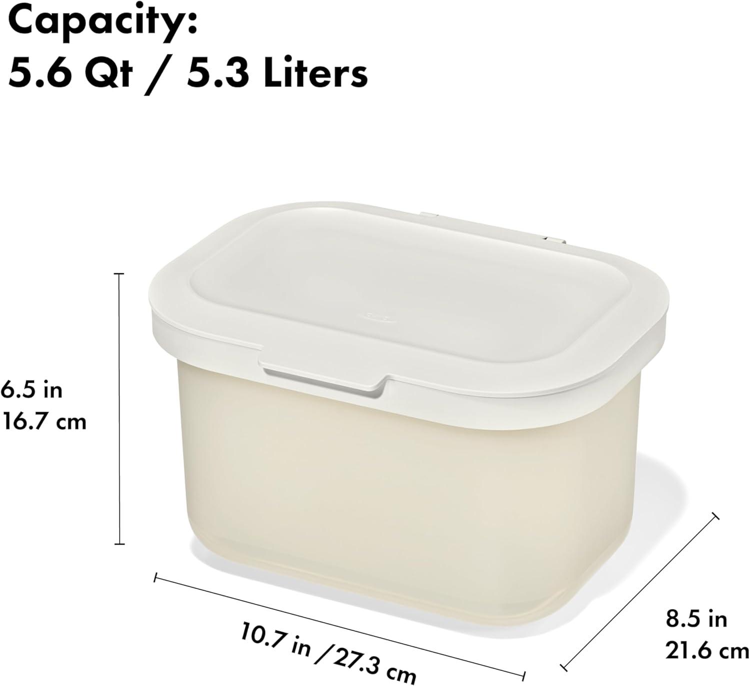 imageOXO Pet Multipurpose Container Storage bins with Lid For Dog Toys Removable Hinged Lid For Easy Cleaning Stackable SpaceSaving Dog Storage Organizer 56 Qt 53 Liters