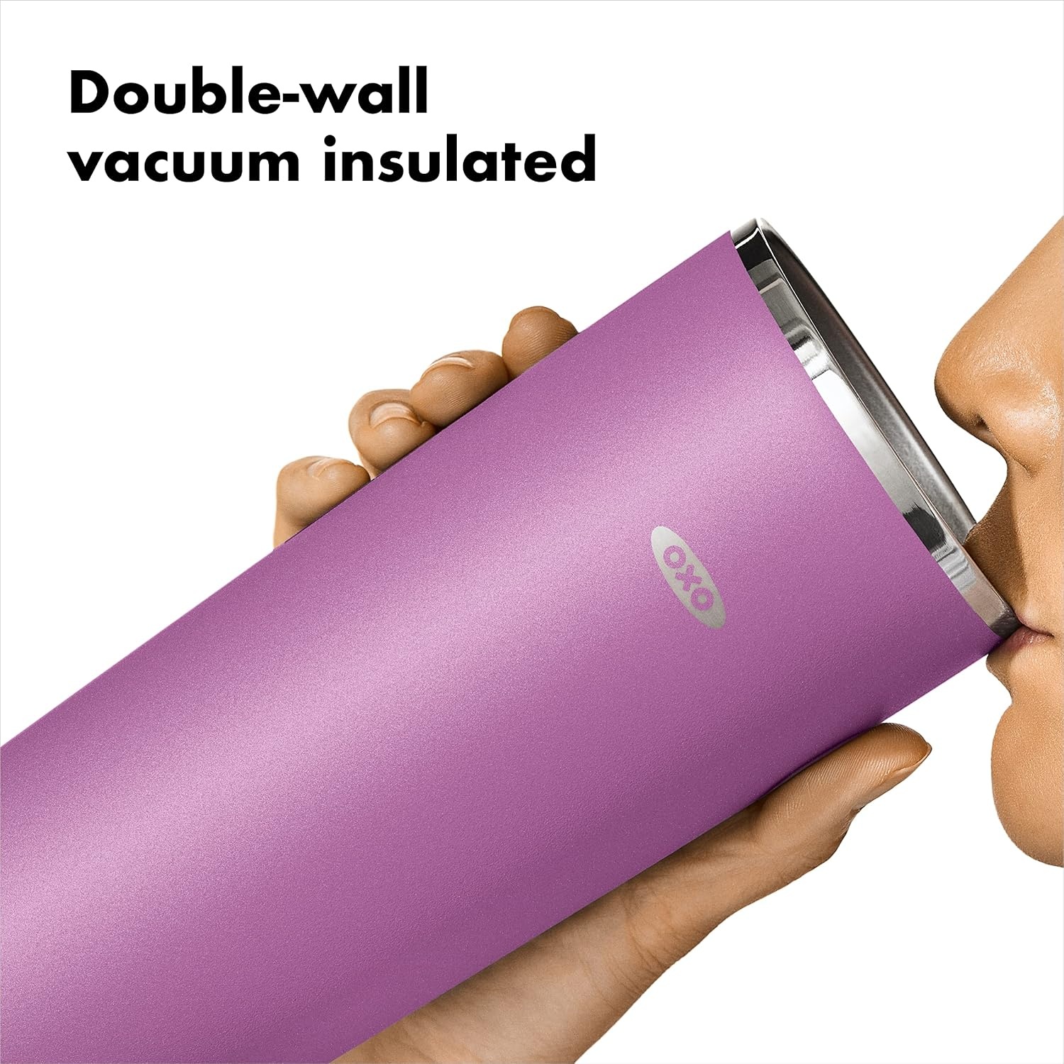 image:imageOXO Strive 20oz Insulated Tumbler with Sliding Lid CitrineAmethyst