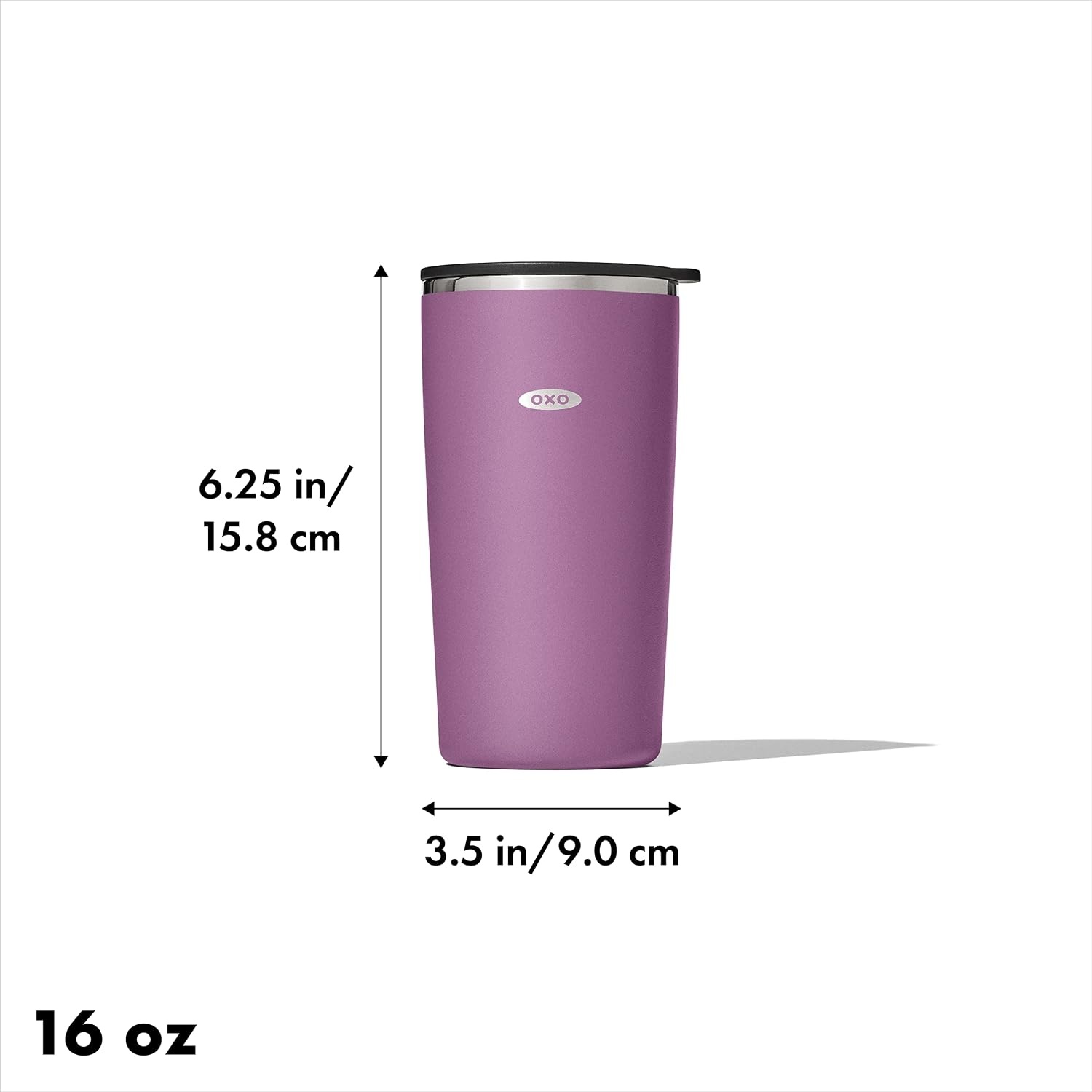 image:imageOXO Strive 20oz Insulated Tumbler with Sliding Lid CitrineAmethyst
