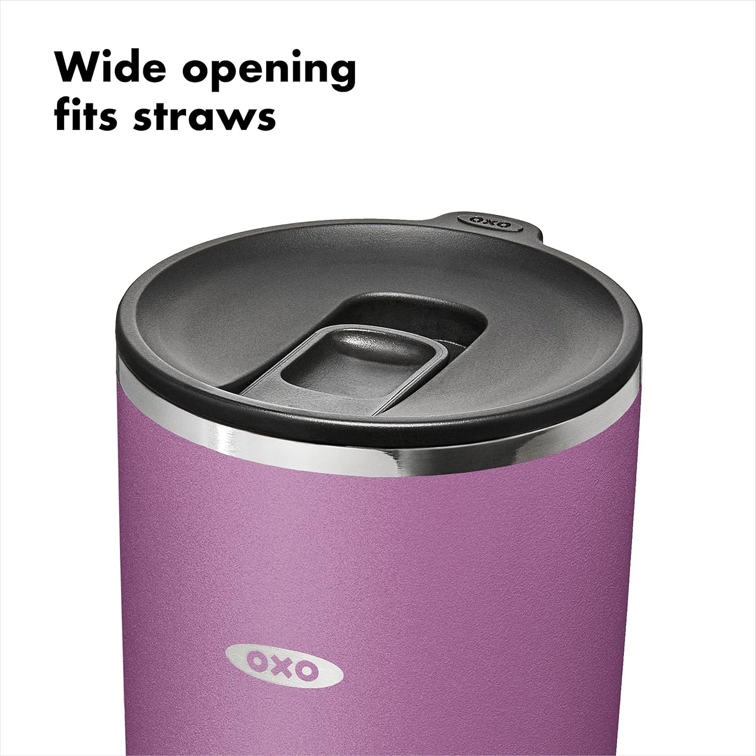 image:imageOXO Strive 20oz Insulated Tumbler with Sliding Lid CitrineAmethyst