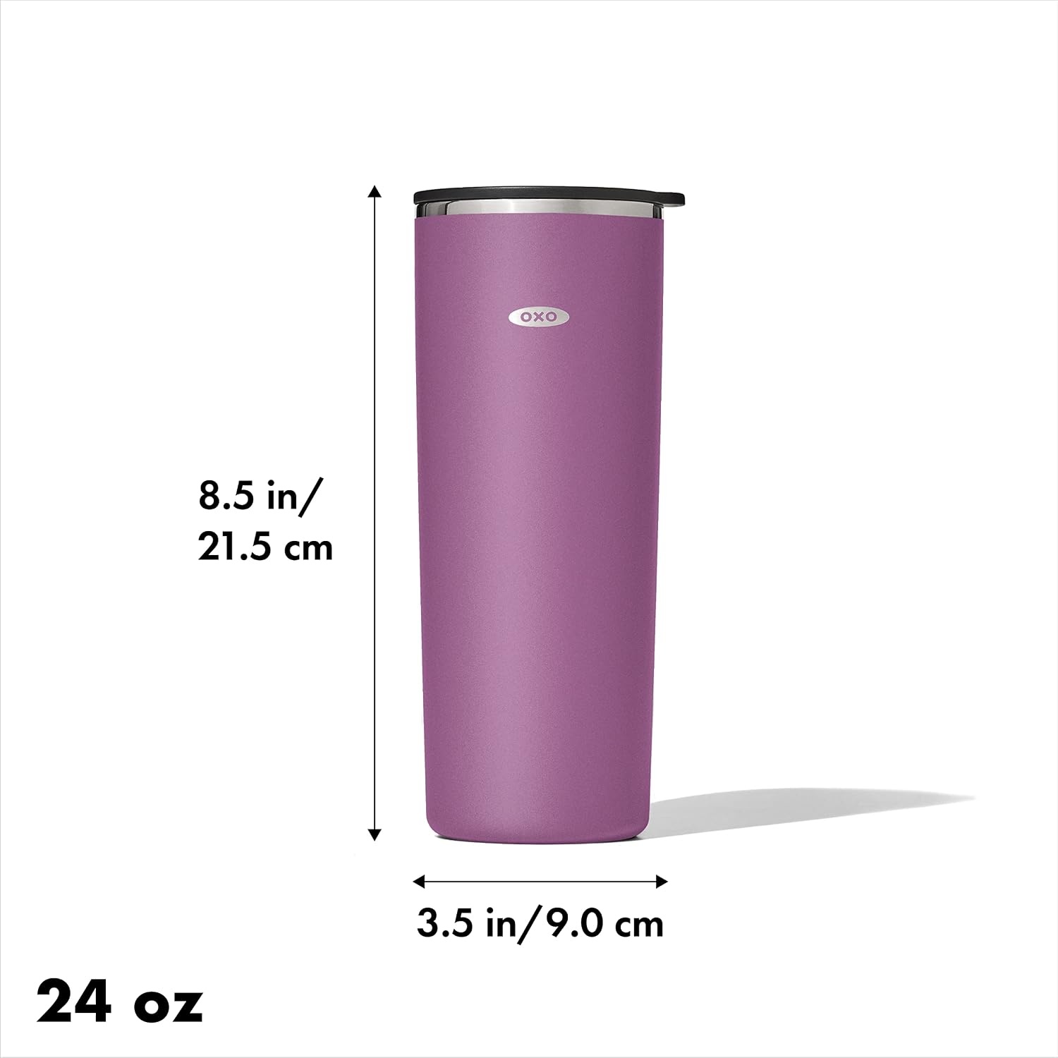 image:imageOXO Strive 20oz Insulated Tumbler with Sliding Lid CitrineAmethyst