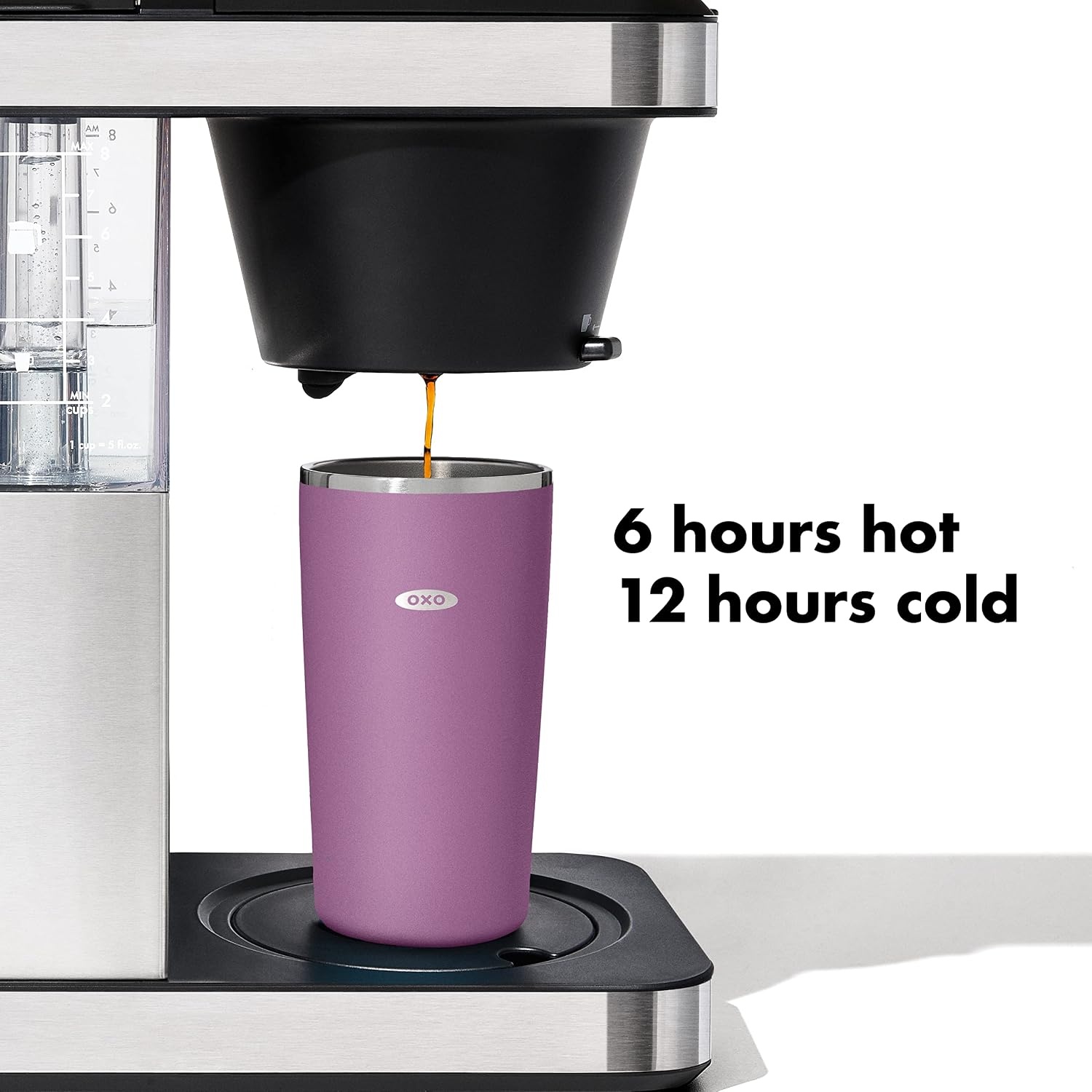 image:imageOXO Strive 20oz Insulated Tumbler with Sliding Lid CitrineAmethyst