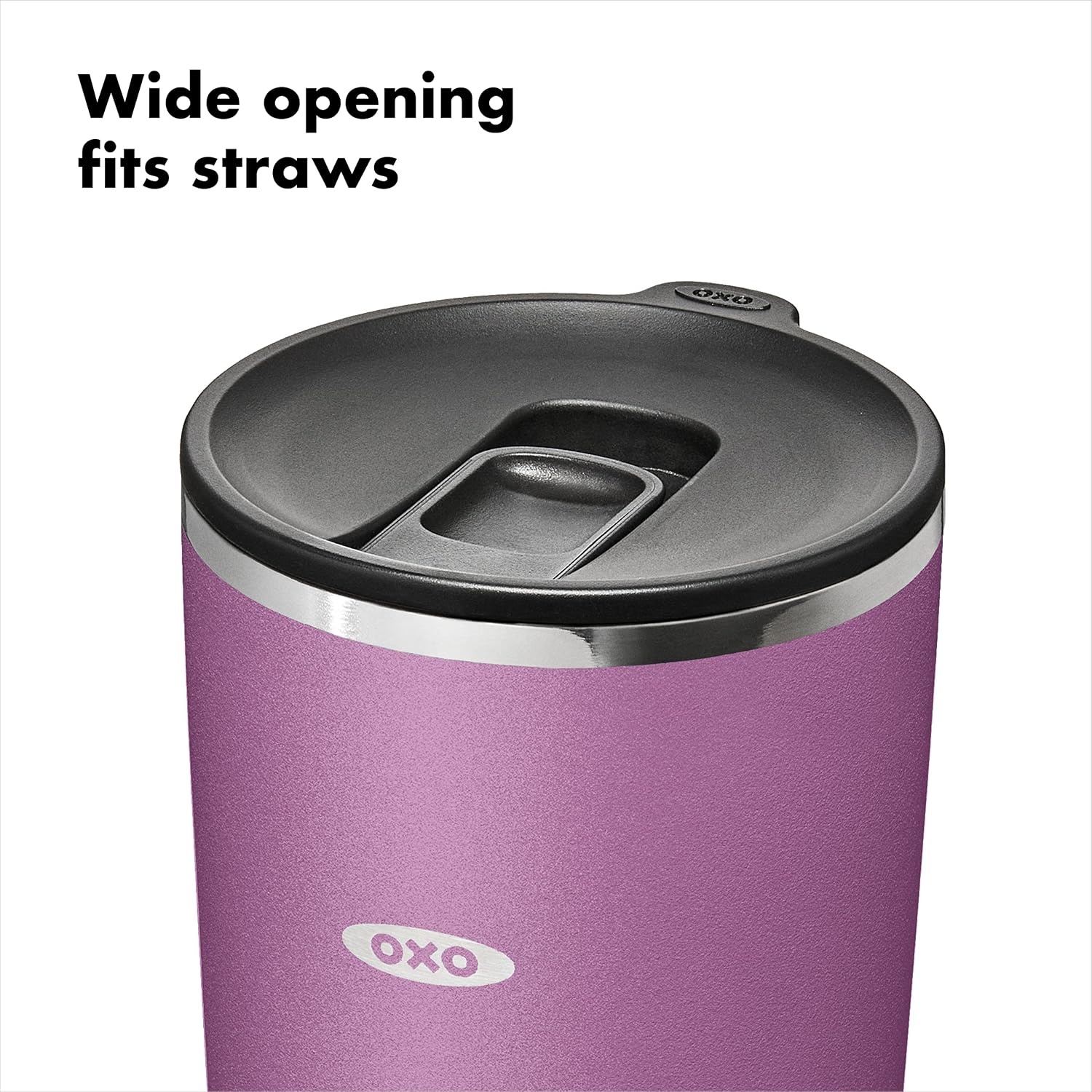 image:imageOXO Strive 20oz Insulated Tumbler with Sliding Lid CitrineAmethyst