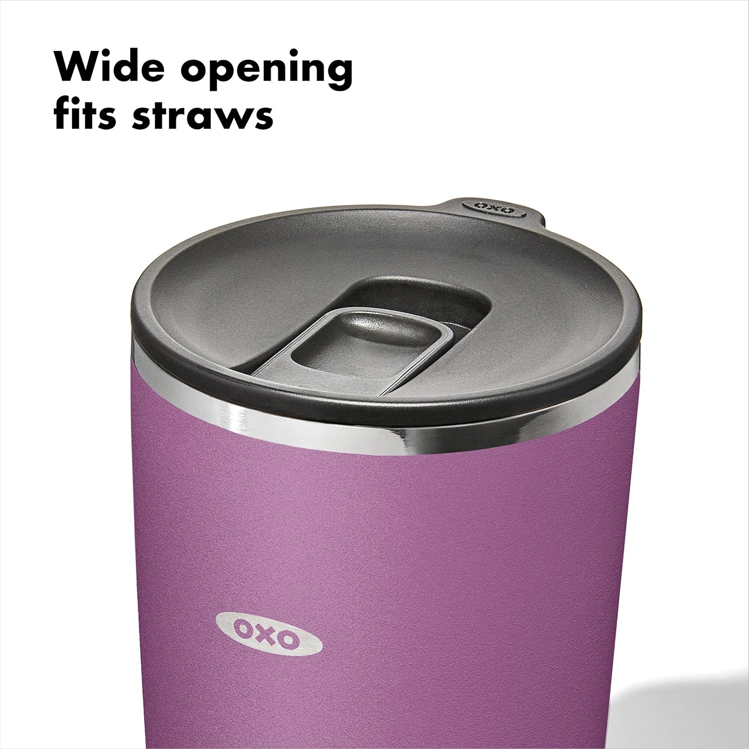 image:imageOXO Strive 20oz Insulated Tumbler with Sliding Lid CitrineAmethyst