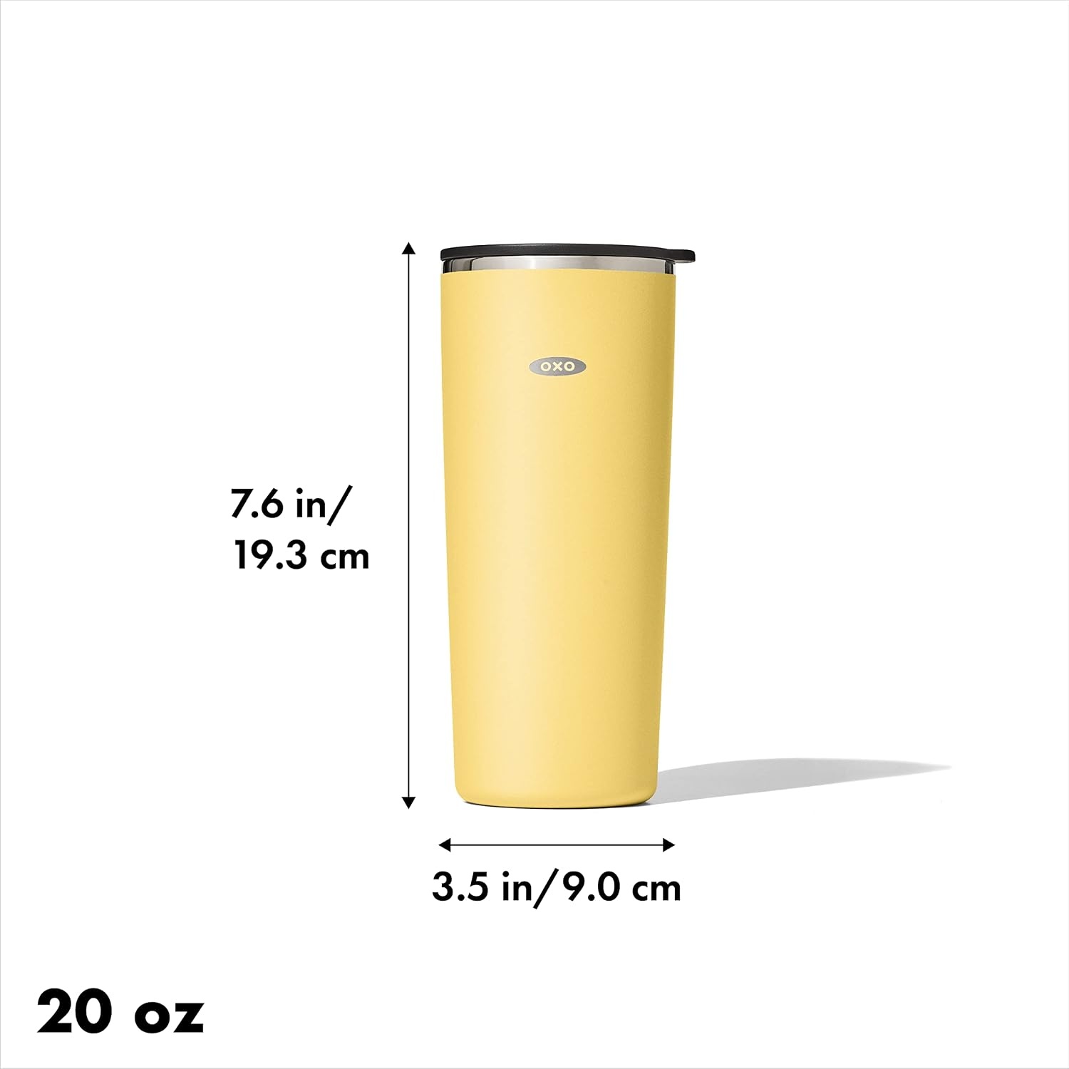 image:imageOXO Strive 20oz Insulated Tumbler with Sliding Lid CitrineCitrine