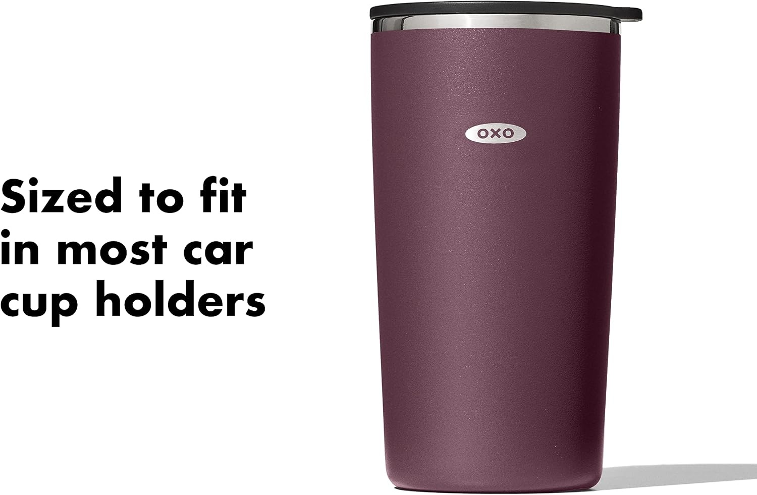 image:imageOXO Strive 20oz Insulated Tumbler with Sliding Lid CitrinePurple Garnet