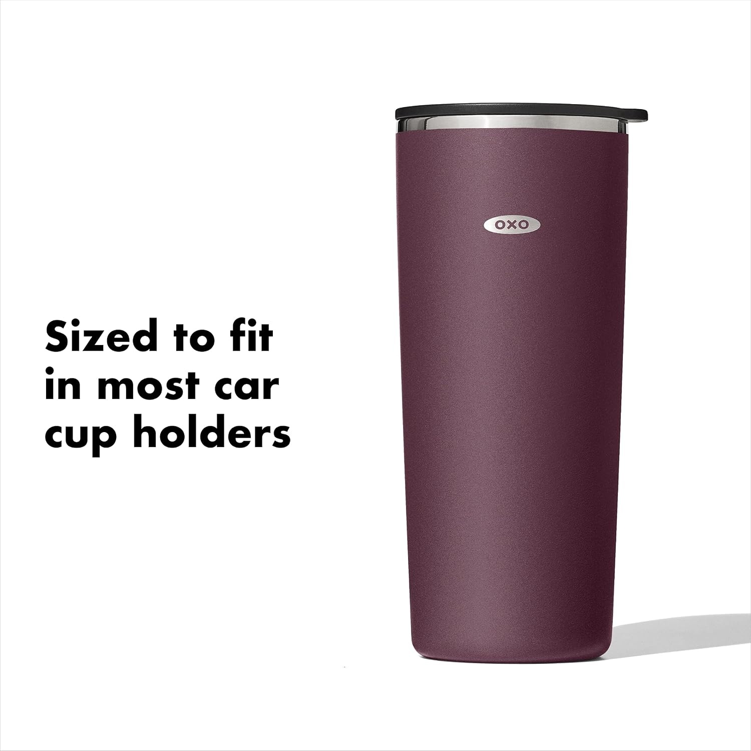 image:imageOXO Strive 20oz Insulated Tumbler with Sliding Lid CitrinePurple Garnet