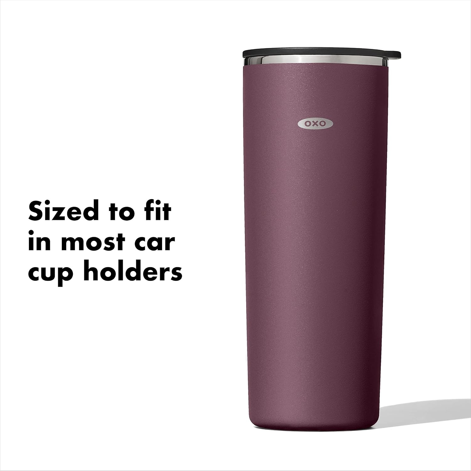 image:imageOXO Strive 20oz Insulated Tumbler with Sliding Lid CitrinePurple Garnet