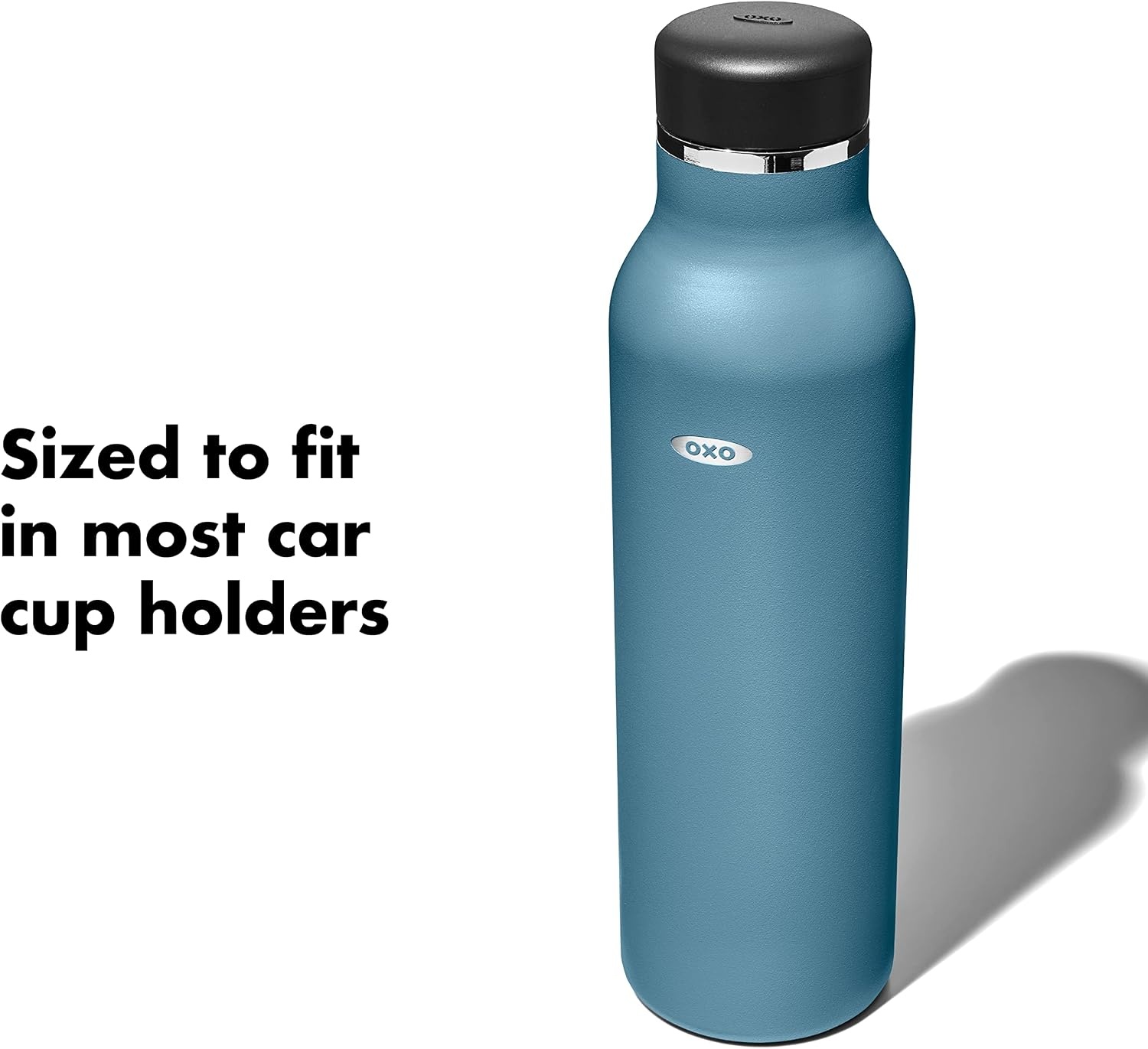 image:imageOXO Strive 20oz Insulated Water Bottle with Standard Lid AquamarineAquamarine