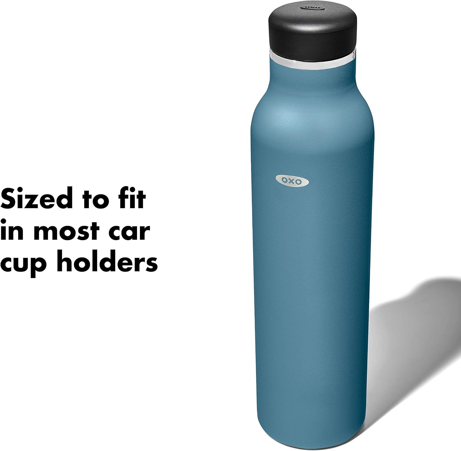 image:imageOXO Strive 20oz Insulated Water Bottle with Standard Lid AquamarineAquamarine
