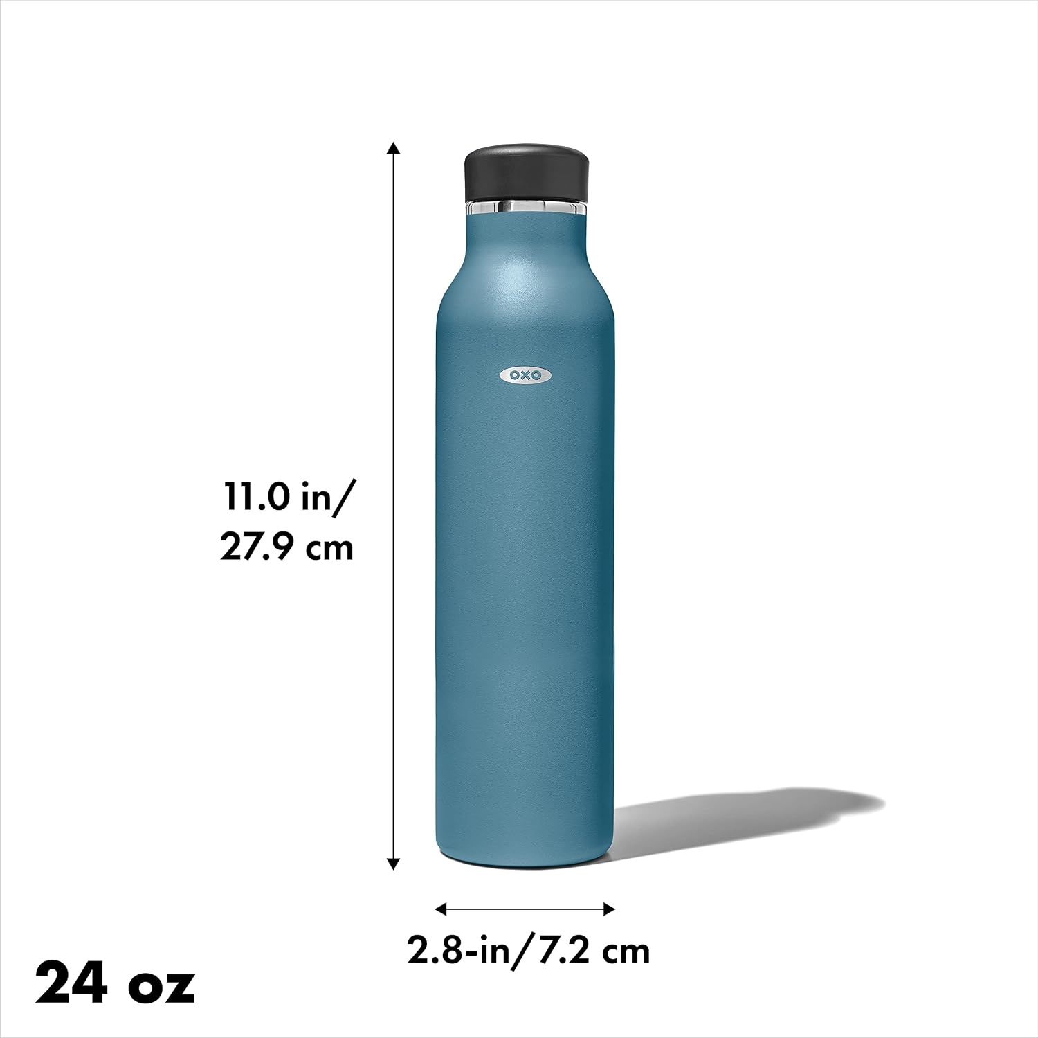 image:imageOXO Strive 20oz Insulated Water Bottle with Standard Lid AquamarineAquamarine