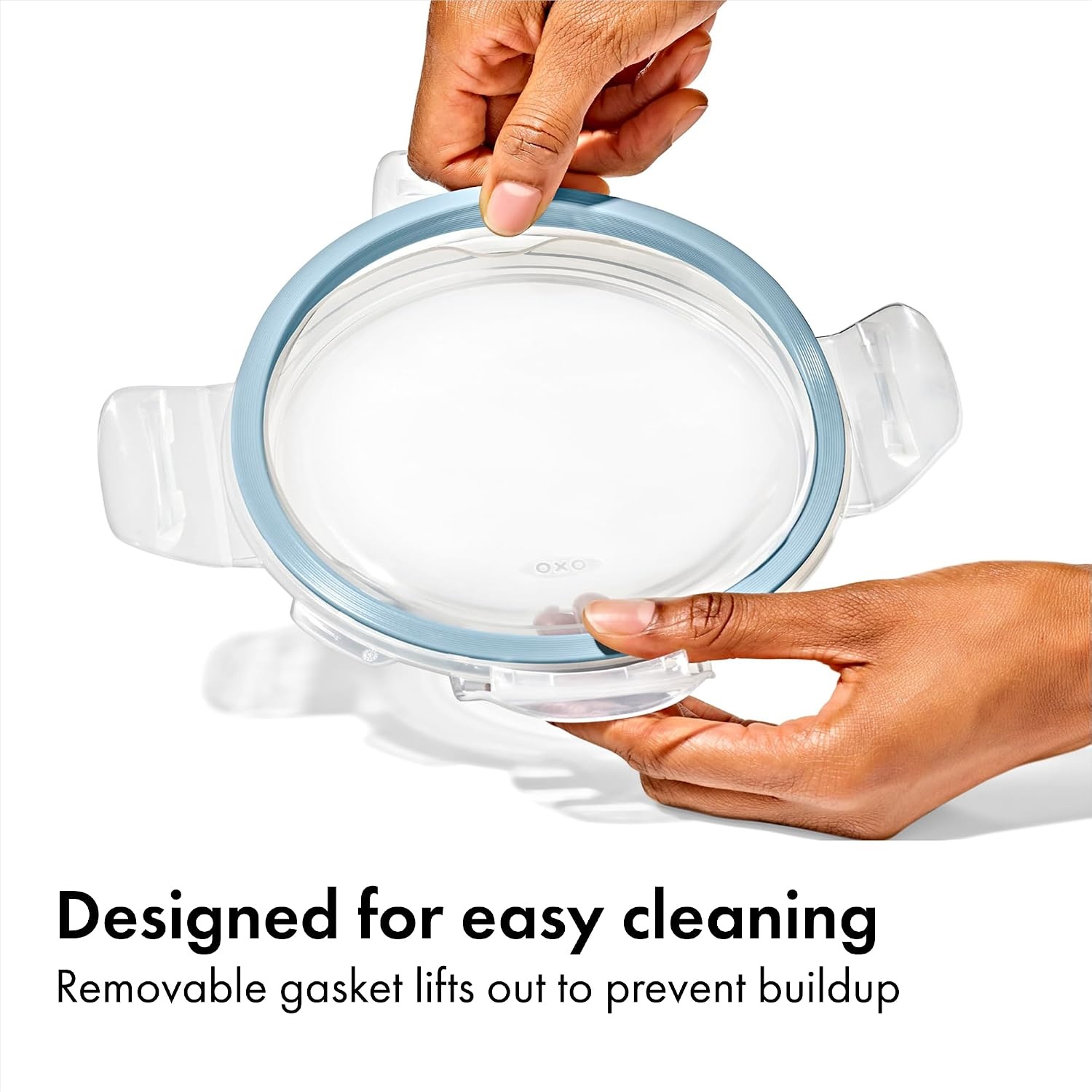 image:imageOXO Good Grips Smart Seal 8Piece Glass Food Storage Container Set Arctic BlueArctic