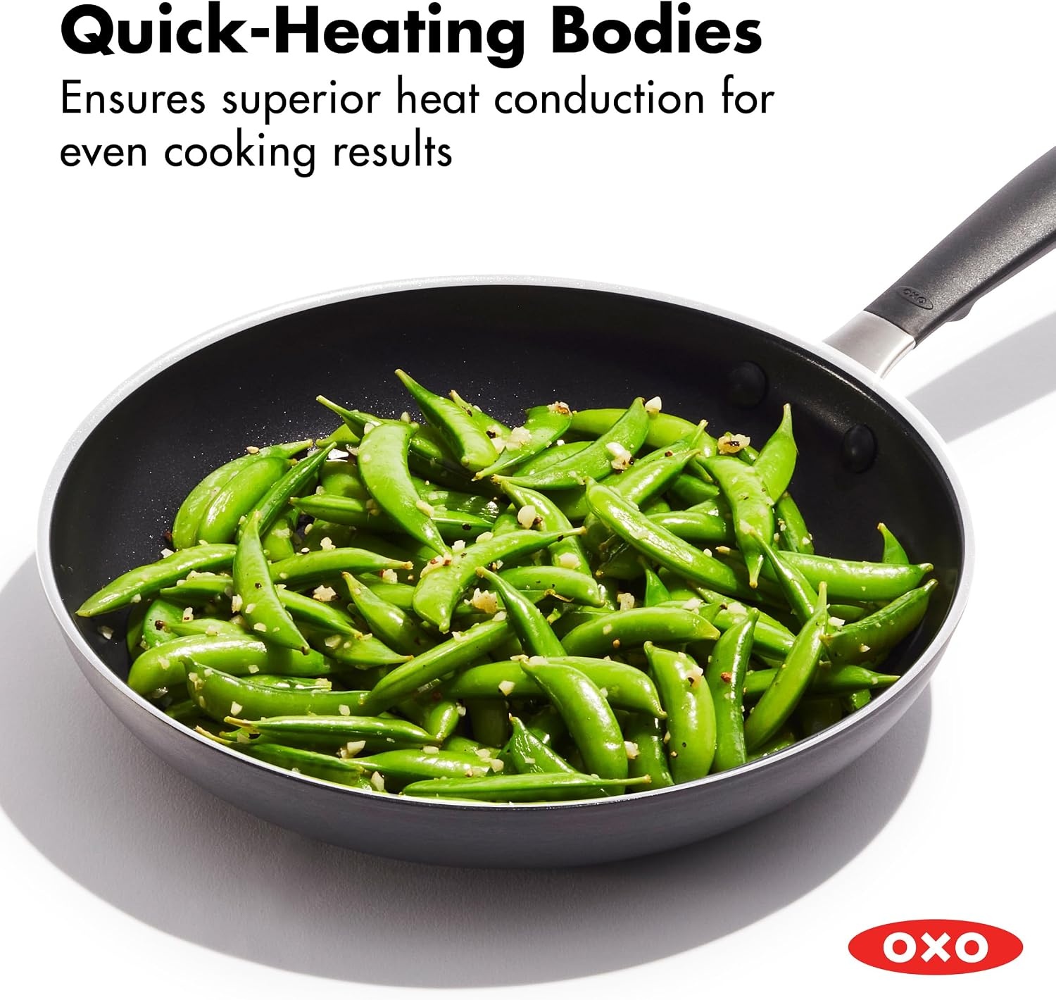 image:imageOXO Good Grips Hard Anodized PFOAFree Nonstick 8 and 10 Frying Pan Skillet set Black8 10 Frying Pan Skillet Set