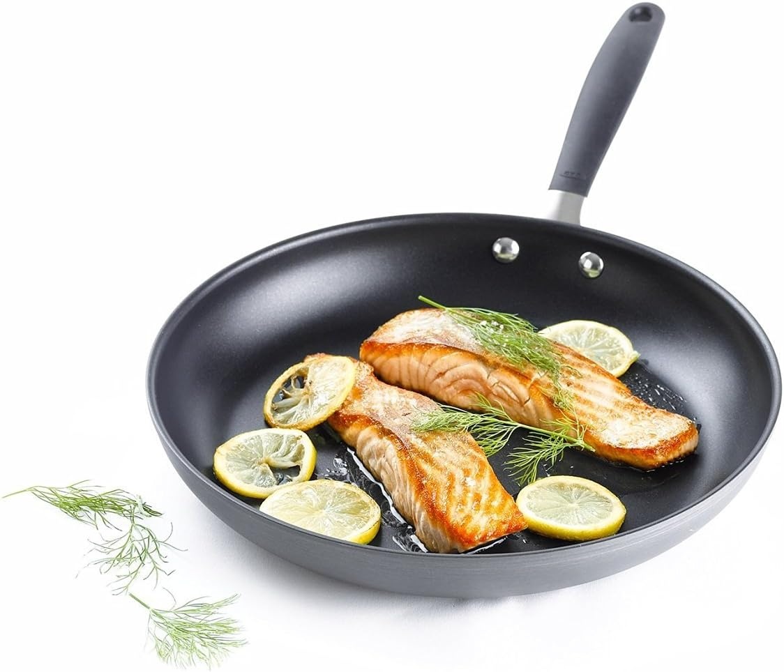 image:imageOXO Good Grips Hard Anodized PFOAFree Nonstick 8 and 10 Frying Pan Skillet set Black8 and 10 Frying Pan Skillet Set